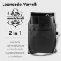 LEONARDO VERRELLI Portefeuille de serveur en cuir pour serveur, porte-monnaie, taxi, service pour homme et femme, avec ou sans h