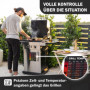WUNI Accessoire de barbecue pour homme – Guide de thermomètre magnétique pour barbecue, température de barbecue, thermomètre à v