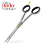 OTTO HERDER Ciseaux de coiffeur – Ciseaux de coiffure extra tranchants 15,5 cm (15,5 cm) avec micro-denture unilatérale – Lame d