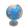 BURI Globe terrestre LED avec éclairage USB - Globe terrestre avec 4 LED et lumière blanche neutre - Diamètre : 19 cm - Hauteur 