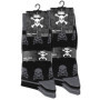 Cotton Prime Lot de 10 paires de chaussettes en coton pour homme Motif tête de mort - Noir - 39-42