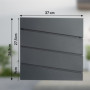 Monzana Boîte aux Lettres Murale XXL Acier zingué Anthracite Tube journaux courrier étiquette nom 2X clés Fente d'insertion