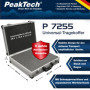 PeakTech 7255 – Mallette Universelle pour Instruments de Mesure, Mallette Robuste en Aluminium, Compartiment à Outils, Rembourra
