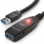 deleyCON 5m Câble D'extension USB 3.0 Actif Répéteur inclus avec Amplification du Signal 5 GBit/s USB-A Mâle vers USB-A Femelle 
