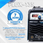 IPOTOOLS FLUX-135 Poste à souder fil fourré sans gaz - 135 A FLUX Poste à souder inverter sans gaz pour poste à souder fil fourr