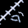 Trade-Shop Lot de 50 clips de fixation murale pour bande LED, tuyau, guirlande lumineuse de 10 mm à 16 mm