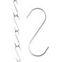 Praknu 12 Crochets Plats en Forme de S en Acier Inoxydable - 8cm - Charge jusqu'à 25kg - Crochet de Suspension pour Cuisine