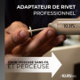 KLRStec® Adaptateur de rivets aveugles à pinces à riveter - Embouts à riveter pour visseuse sans fil et perceuse