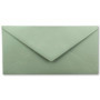 Lot de 25 enveloppes à lettre - Eucalyptus (vert) - DIN long - 110 x 220 mm (11 x 22 cm) - Fermeture humide sans fenêtre - Idéal