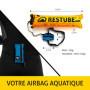 Restube Extreme [Bundle] Bouée de Natation Unisex-Adult, Azure Blue, Régulier