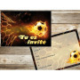 Edition Colibri (10717 FR Lot de 10 Cartes d‘invitation en Français pour un anniversaire d‘enfant ou pour une partie de Football
