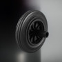 Roue de rechange pour poubelles à deux roues - 200 mm