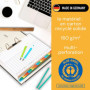 perfect line Intercalaires classeur A-Z DIN-A4, 20-pièces, 2-set, intercalaire A4 en carton, Fabriqué en Allemagne, certifié Blu