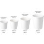 DeinPack Gobelets jetables bio en carton à emporter avec couvercle blanc I Gobelet avec revêtement intérieur PLA Gobelet à soupe