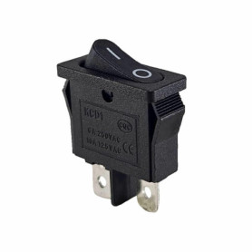 Mini interrupteur à bascule, 7 x 19 mm, 2 broches, 250 V CA, 6 A, 12 V 20 A CC (6 V, 9 V, 12 V, 24 V, 125 V CA/C), interrupteur 