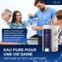AQUANEXO Lot de 125 bandelettes de test pour eau potable 16 en 1 - Pour mesurer la dureté de l'eau, la dureté de l'eau, la valeu