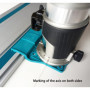 Adaptateur de rail de guidage professionnel pour Makita DRT50 / RT0700C / RT0702C / RT0700 / 3709/3711 pour Makita/Bosch/Festool