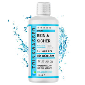 1 x 100 ml de traitement de l'eau potable pour 1000 litres - Empêche les germes - Pur et sûr - Pour caravane, camping, réservoir