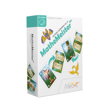 ALLEOVS Math Masters Minus - Jeu d'apprentissage des mathématiques pour la soustraction - Jeu de mathématiques calcul Mental élé