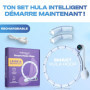 Wellrelaxx Smart Hula Hoop, silencieux et rotatif, avec compteur | Hula Hoop avec boule de poids | Cerceau pour perdre du poids 