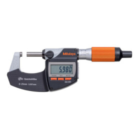 Mitutoyo 293-140-40, Micromètre digital QuantuMike, 0-25 mm, 0,001 mm, IP65, Métrique, avec sortie bidirectionnelle