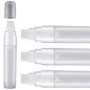 Wisyurt Lot de 4 Stylos à Peinture 15 Mm Vide Acrylique Marqueur Permanent Clair Blanc Marqueur Stylo Pointe Fine Vide Marqueurs
