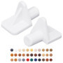 SKIR'CO Lot de 50 chevilles de support d'étagère en plastique de 5 mm, Blanc (S1)