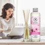 Recharge Diffuseur Roseaux de Fleur de Cerisier 200ml - Naturel Fragrance Fraîche et Durable - Désodorisant - Aromathérapie - Pa