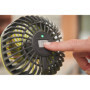 Ventilateur 4V USB Lithium - diamètre 9 cm -2 vitesses 120/90 tr/min - tête orientable haut/bas & droite/gauche - (Vendu sans ba