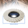 OTOTEC 5pcs Roue de Polissage en Feutre de Laine 125mm Rondelle Dentelée Disque Rabat pour Acier Inoxydable Verre Métaux Alumini