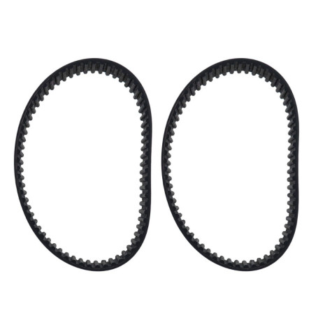 OTOTEC 2610389040 HTD201-3M Lot de 2 courroies d'entraînement en caoutchouc à 67 dents à boucle fermée compatible avec SKIL 1500