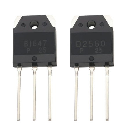 OTOTEC Lot de 2 amplificateurs de commutation à transistor 2SB1647 2SD2560 NPN à faible puissance pour projet électronique 150 V