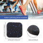 EMSea 6pcs 10cm Tapis de Roulant Absorbant Chocs en Caoutchouc Coussin de Sol Équipement Fitness Gym