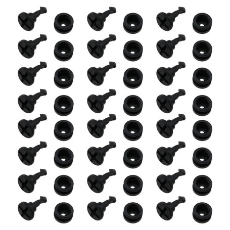 EMSea Lot de 30 boulons de fixation pour capot de moteur N90801101 - Clip de fixation pour capot - Compatible avec VW Seat Skoda