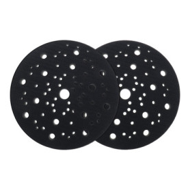VGOL 2pcs 150mm Tampon d'interface Éponge Douce Tampon de Ponçage Disque de Ponçage Tampons de Support 70 Trous pour Disques de 