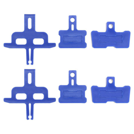 VGOL 6 Pièces Plaquettes de Frein à Disque Hydrauliques Entretoise Blocs de Purge de Frein Compatible avec Shimano Compatible av