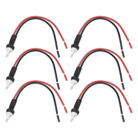 VGOL 6 Pièces T10 Prise Mâle Connecteur Fil étendu Adaptateur Prise Supports Assemblage pour Faisceau de Câblage 194 168 W-5 W p