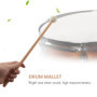 Niejgay 2 PièCes SéRies avec la Double TêTe Tambour Cymbale Gong les Bâtons de Marteau Souple Maillet les de Maillets le Marteau