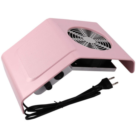 Geieold Nail Aspiration Collecteur de PoussièRe Ventilateur Aspirateur Manucure Machine Outils Art Manucure Salon Outils Rose EU