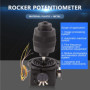 FutureHight Potentiomètre Joystick 4 axes - Commande par touche pour potentiomètre à bascule étanche -D400X-R4 10K 4D