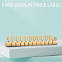Tagtight 10 Set Étiquette de Prix Numéro Devise Prix Cube Affichage, Réglable Prix Étiquette Support Bloc Kit pour Affichage de 