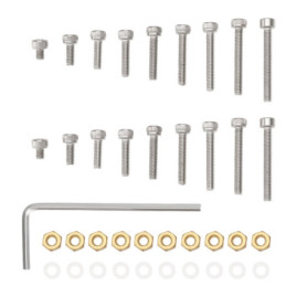 eMagTech 1 Kit de Montage de Cartouche de Tête de Platine Cartouche de Tête de Platine Phono Vis M2,5 Boulons écrous Rondelles C