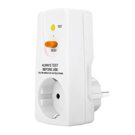 Dytabepl Prise de Protection Contre les Fuites Gfci 16A, Fiche intermédiaire FI, Prise Rcd, Disjoncteur Domestique, Interrupteur