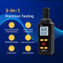 Mcbazel 3 en 1 Détecteur EMF Numérique, Détecteur de Rayonnement Numérique Portable avec Rétroéclairage LCD pour Inspecter Maiso