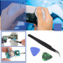 eMagTech Kit de Réparation Démontage Compatible pour Playstation 5 PS5 Manette Contrôleur Tournevis PH00 Vis Pincette Levier Bro