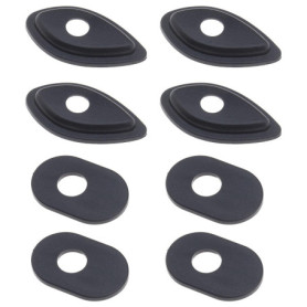 eMagTech 8pcs Entretoises d'adaptateur de Clignotant de Moto Avant Arrière Noir Compatible avec Honda MSX125 MSX125SF CBR600RR C