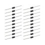 ECSiNG 20x Diode de Redressement SR5100 5A 100V Diode de Panneau Solaire à Faible Fuite Inverse Haute Efficacité pour Télévision