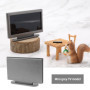 ECSiNG Mini Télévision pour Maison de Poupée Miniature TV 1:12 Échelle en Plastique Simulation TV avec Télécommande Mini Meubles