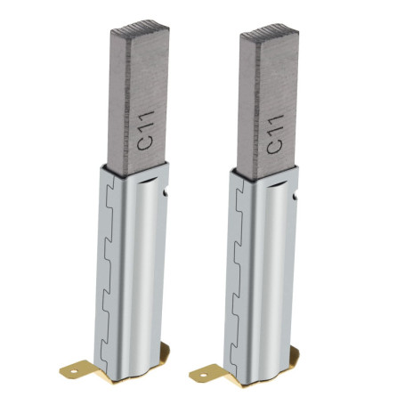 ECSiNG 2 Paires (4pcs) Balais de Charbon Remplacement Compatible avec 30/60/70/80/90L Aspirateurs Industriels 11x6x29mm Accessoi