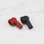 ECSiNG Lot de 10 coques isolantes en caoutchouc pour bornes de batterie - 14 mm x 8 mm - Noir et rouge